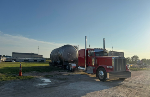 Trucking and logistics operations photograph