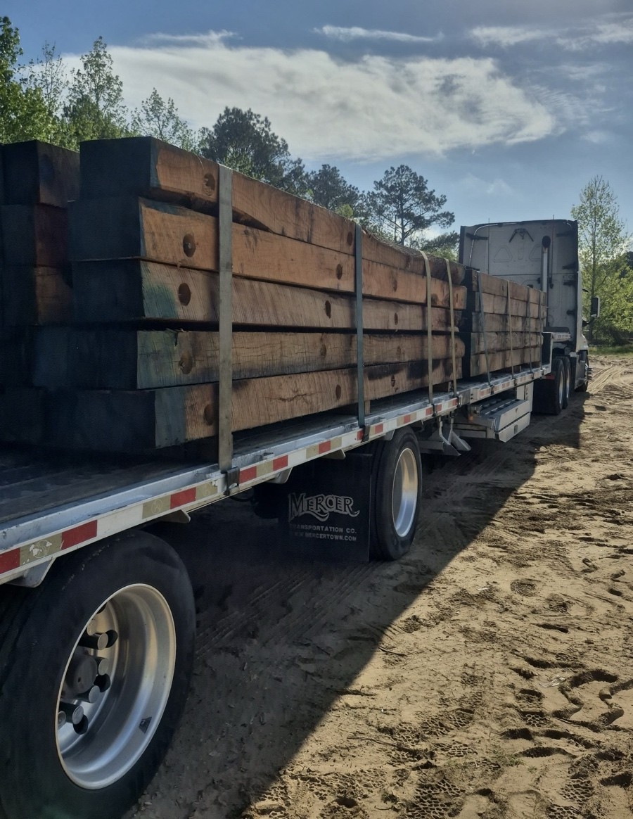 Stacked lumber inventory